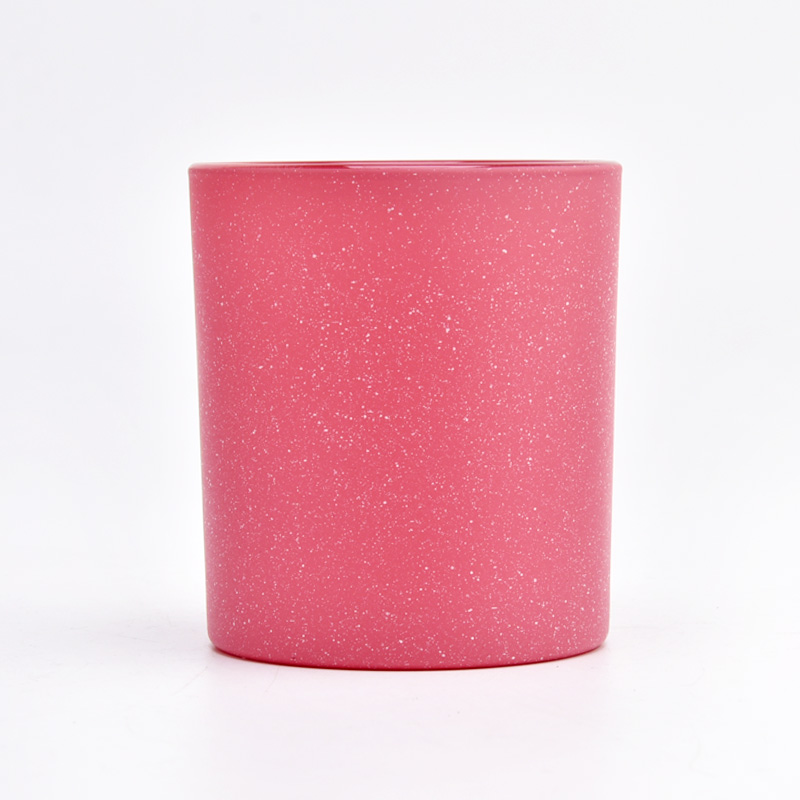 8oz 10oz luxury pink solid glass candle jars suppliers