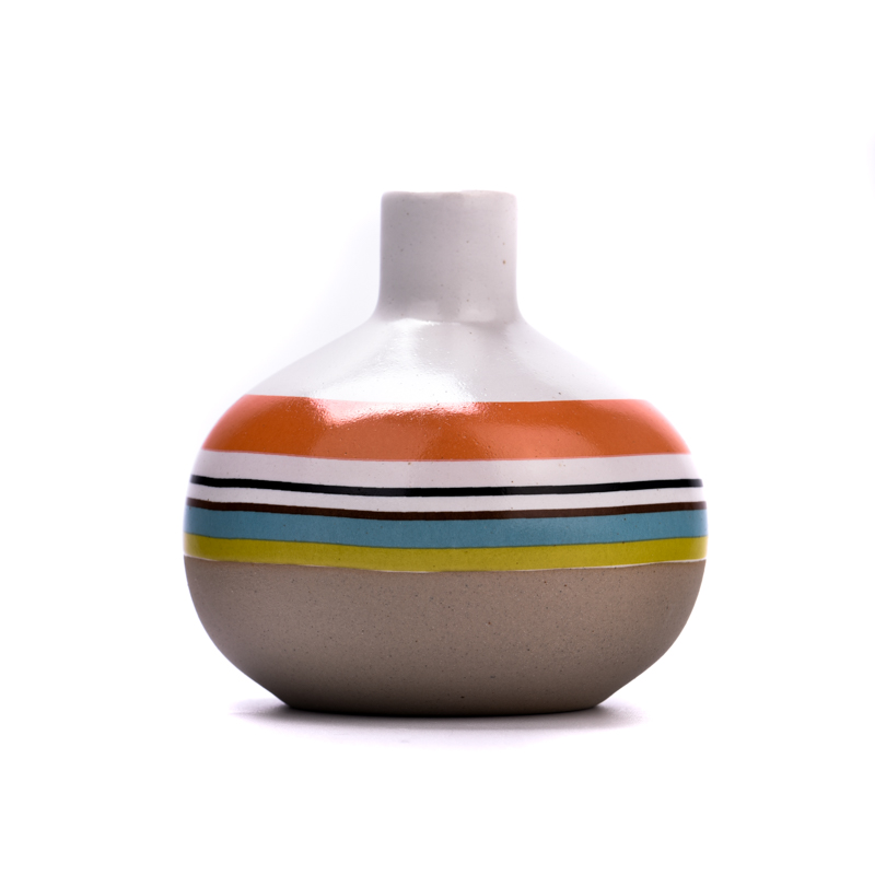 Rainbow ceramic diffuser bottles for home fragrance