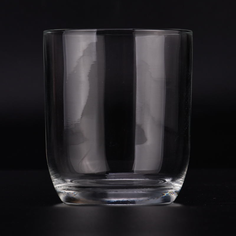 Hot sale 5oz 8oz 10oz round bottom glass candle holder for wholesale