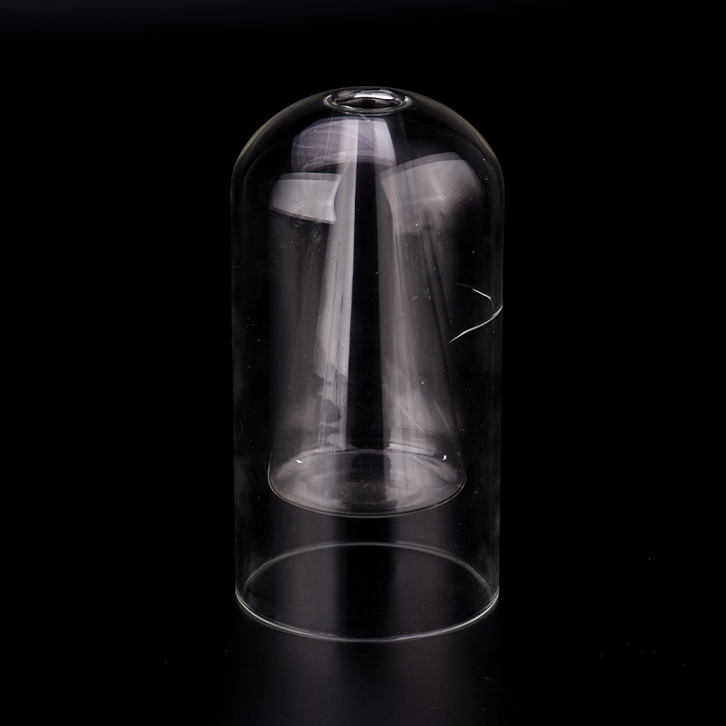 Luxusní dvoustěnná skleněná dóza na svíčku kulatého horního tvaru pro dodavatele