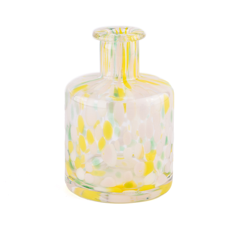 Populair geel steeneffect door handgemaakte glazen fles voor bruiloft