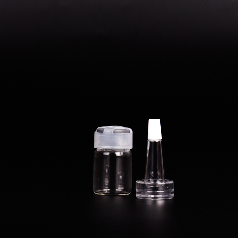 Hot sale 5ml customized color perfume glass bottle & oil bottle special shape lids for supplier