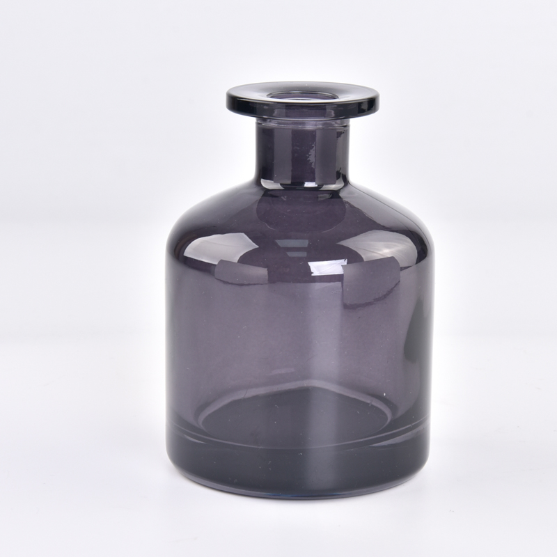 Hot sale transparent smoke  8oz glass diffuser bottle 250ml for wholesale