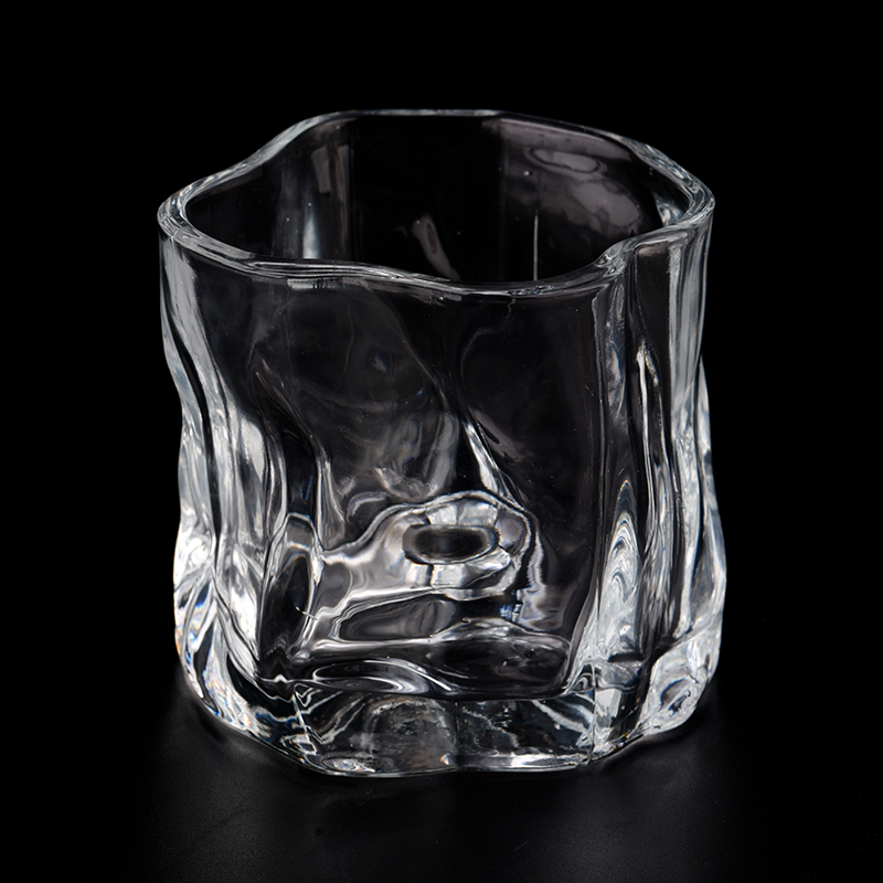 Newly luxury customized twisty 8oz glass jar for wholesale