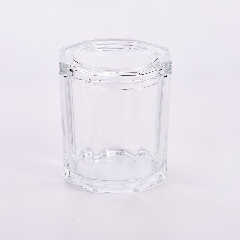 23oz glass candle jars with glass lids for candle wax