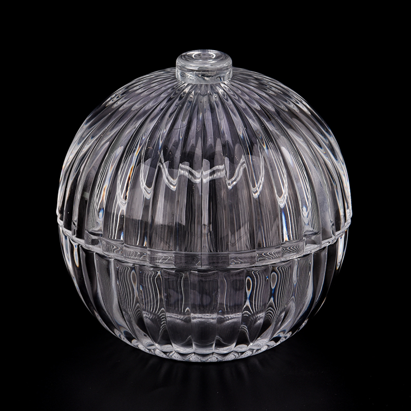 σχήμα μπάλας 9 oz γυάλινο βάζο για κερί μπολ κεριών