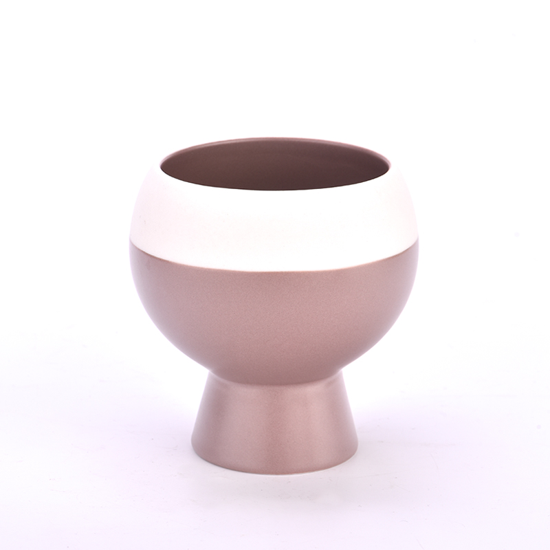 Nueva forma con candelabro de cerámica de 260 ml de alto escalón para venta al por mayor