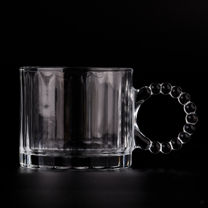 批发 11oz透明电镀玻璃罐用于婚礼装饰