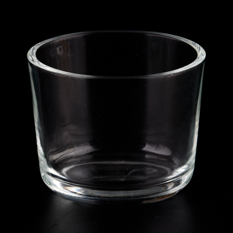 Im Großhandel beliebte, maßgeschneiderte 154-ml-Kerzengläser aus klarem Glas für die Inneneinrichtung