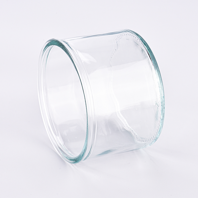 686ml large capacity clear glass candle holder for home decoration