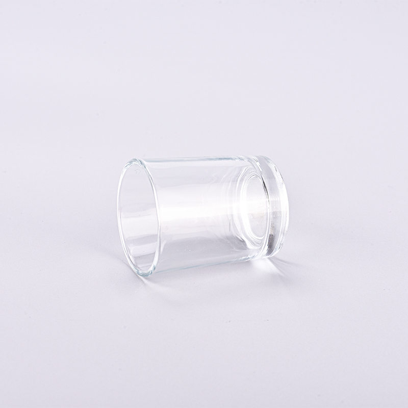 74ml small capacity transparent glass candle jar