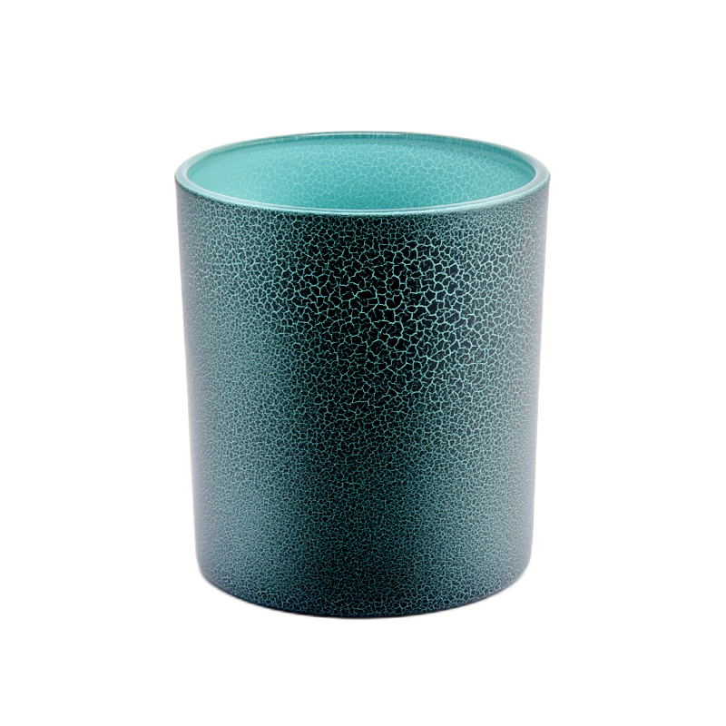 Pots de bougies en verre de couleur bleue de luxe pour la fabrication de bougies fournisseur