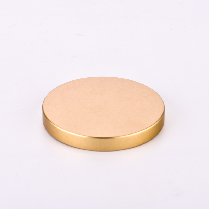 Wholesale Gold Metal Lids For Candle Vessel Gold Tin Lids For Candle jars