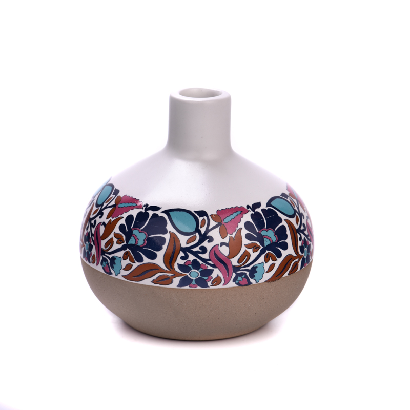 Botella difusora de cerámica de 360 ​​ml de forma única para fragancia casera