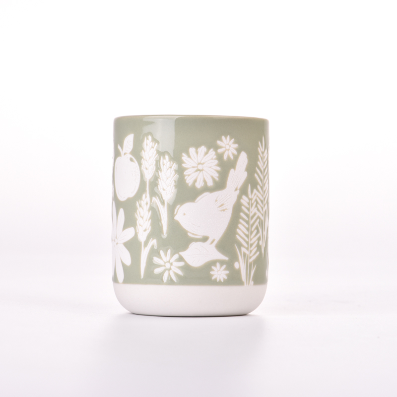 heiße Verkäufe 5 Unzen Votivkerzenglas aus Keramik