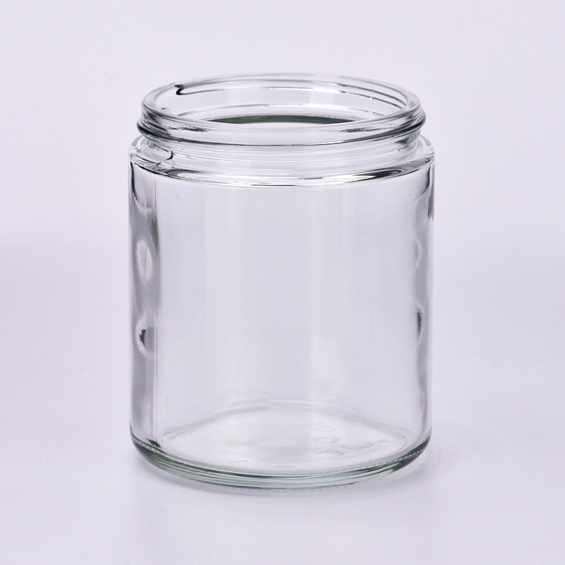 Recipiente de vela de vidro transparente recipientes de vela de luxo vazios