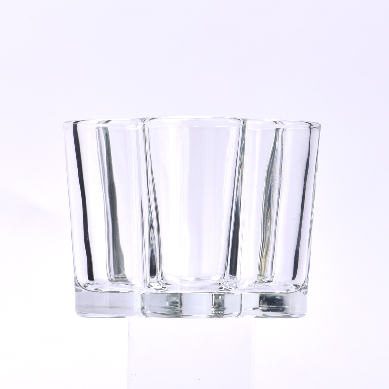 140 ml tuščias skaidraus stiklo žvakių indelis didmeninė prekyba