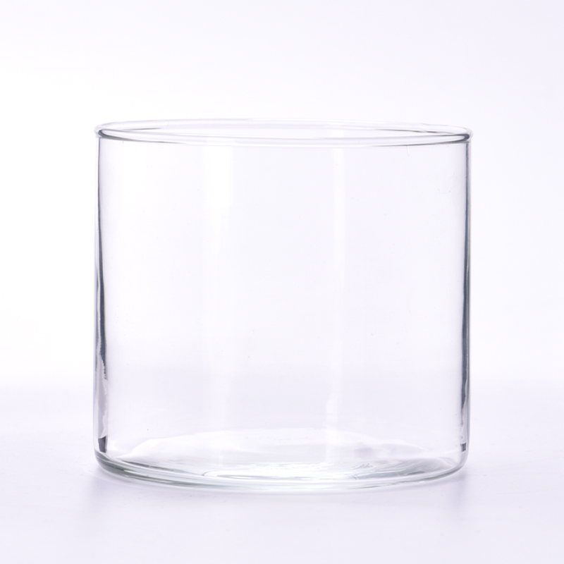 hot sales thin wall 3 wicks glass candle jars