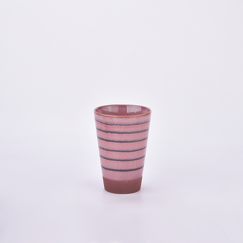 large ceramic candle vessels and candle jars for home decoration