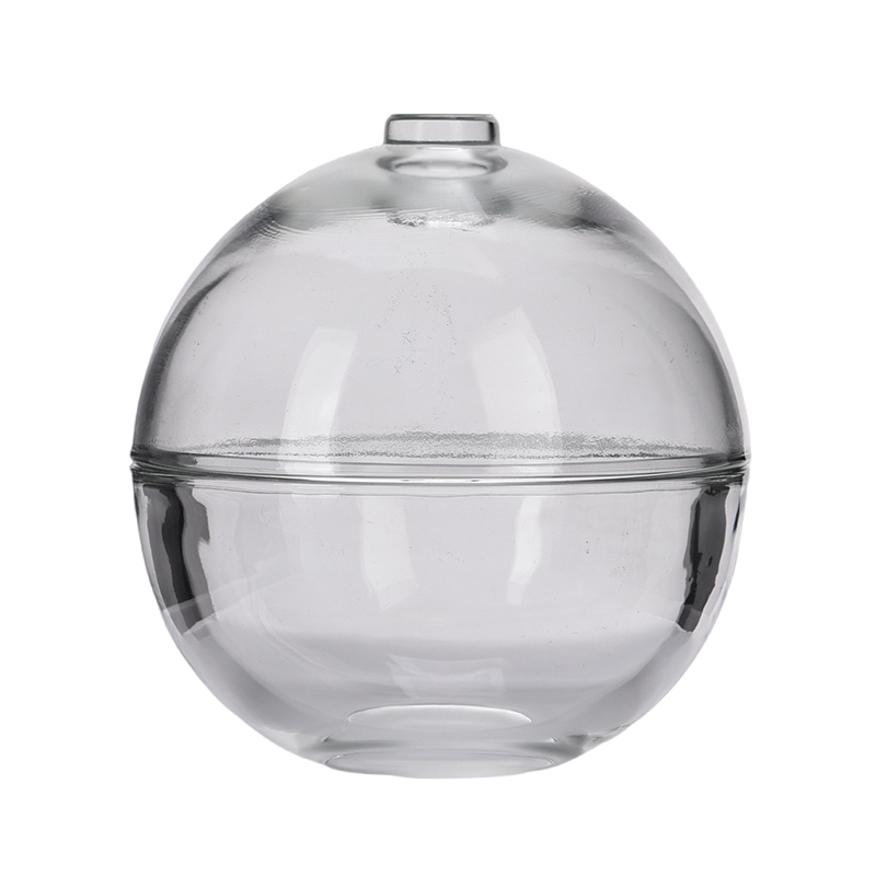 home decor plain glass candle holder ball