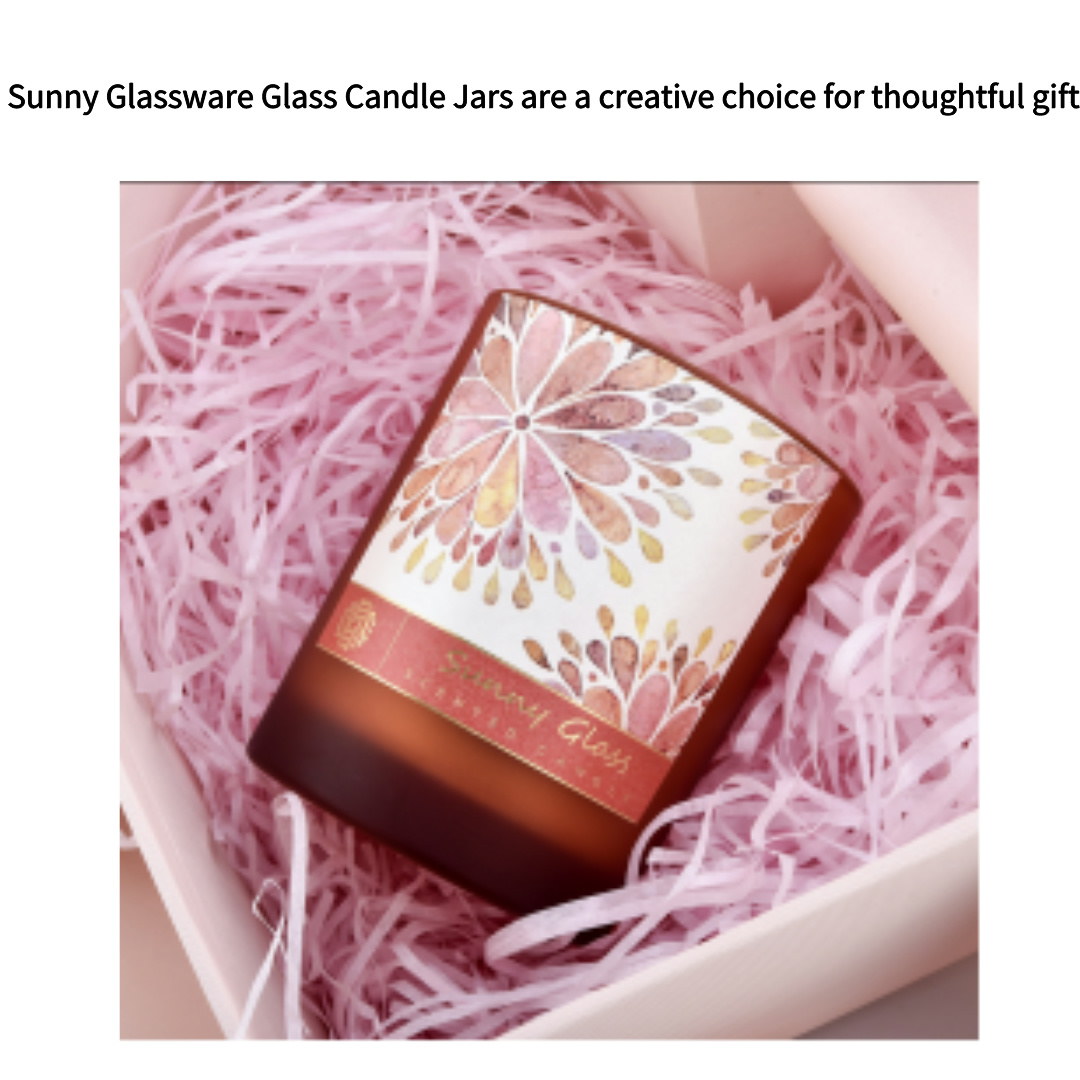 Borcanele de lumânări din sticlă Sunny Glassware sunt o alegere creativă pentru cadouri atent