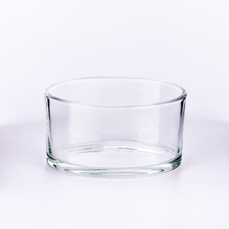 home decor oval shape glass candle jar