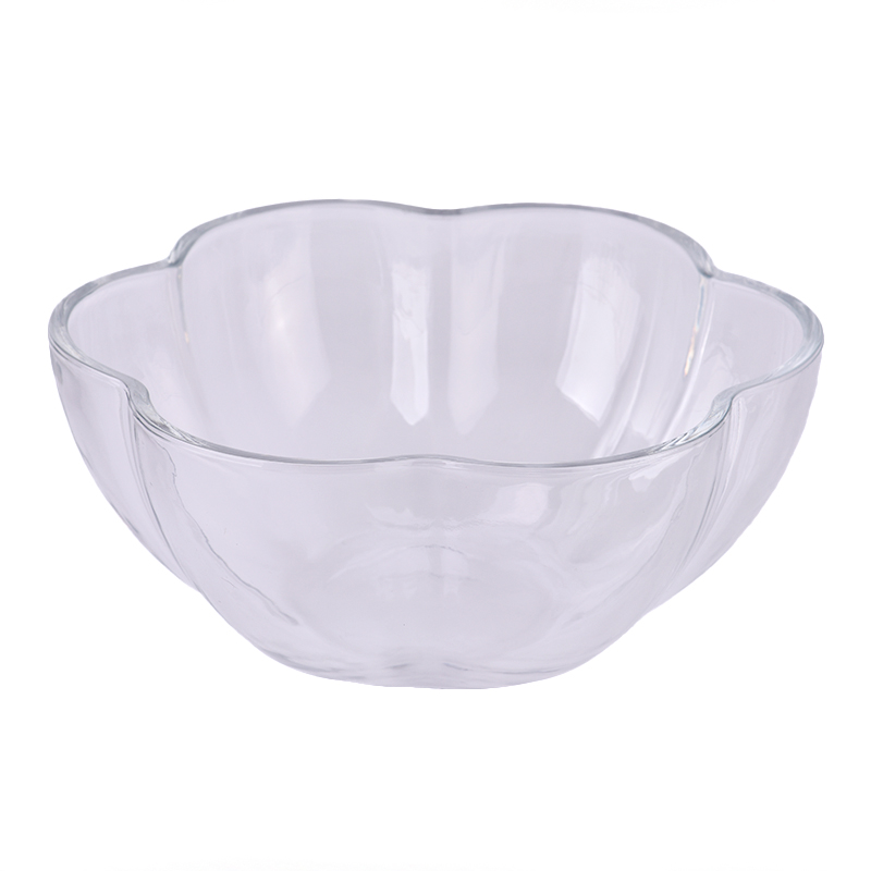 luxury large size glass candle bowl