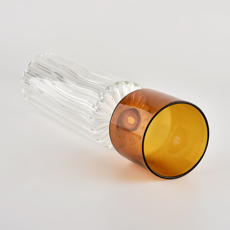 Supplier 830ml home decor borosilicate glass decoration vase for wedding