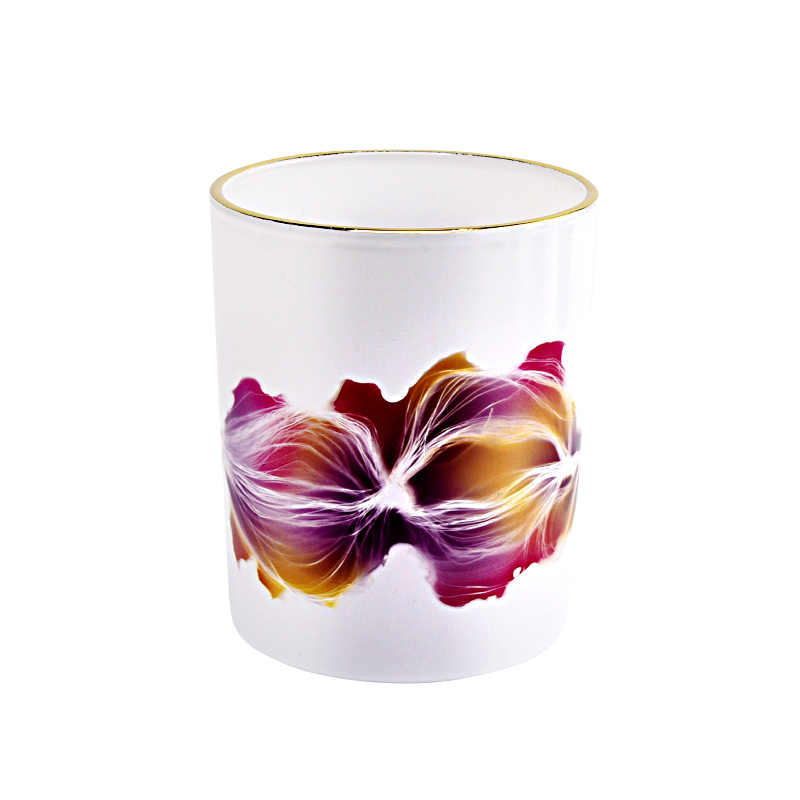 luxury artwork 14oz glass candle jars