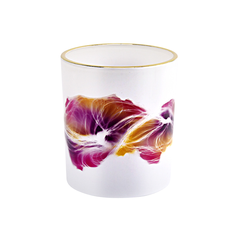 home decor 10oz decorative glass candle jar