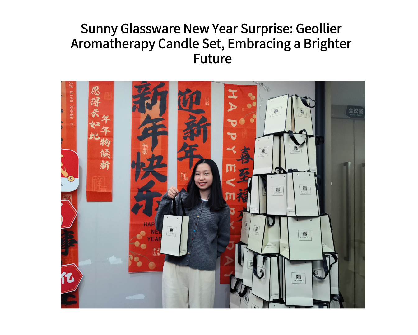 Sunny Glassware New Year Surprise: Geollier Aromatherapy Candle Set, Embracing a Brighter Future