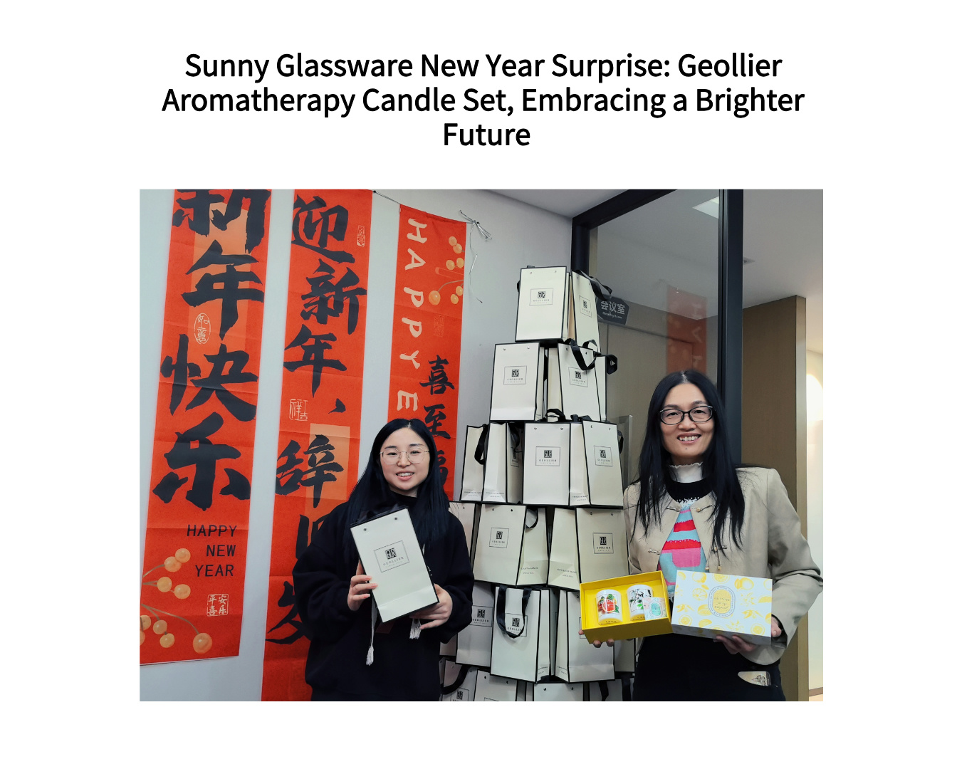 Sunny Glassware New Year Surprise: Geollier Aromatherapy Candle Set, Embracing a Brighter Future