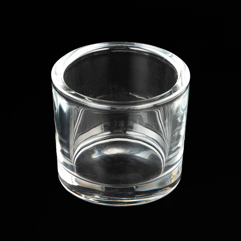 Kalın duvar cam mum tutucular özel 8oz cam mum tutucu toptan