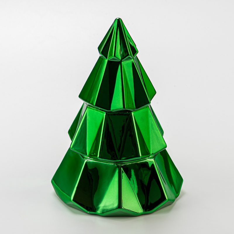 Weihnachtsbaumkerkergläser Heißer Verkauf Weihnachtsbaumglas Kerzengläser mit Deckel