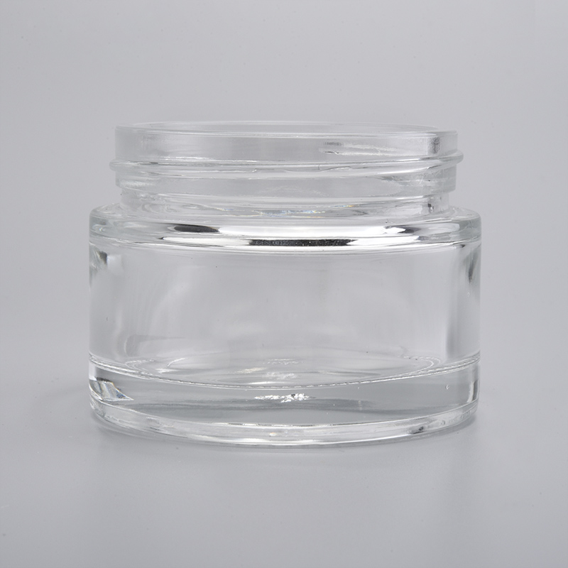 hot sales 50ml empty glass cream bottle