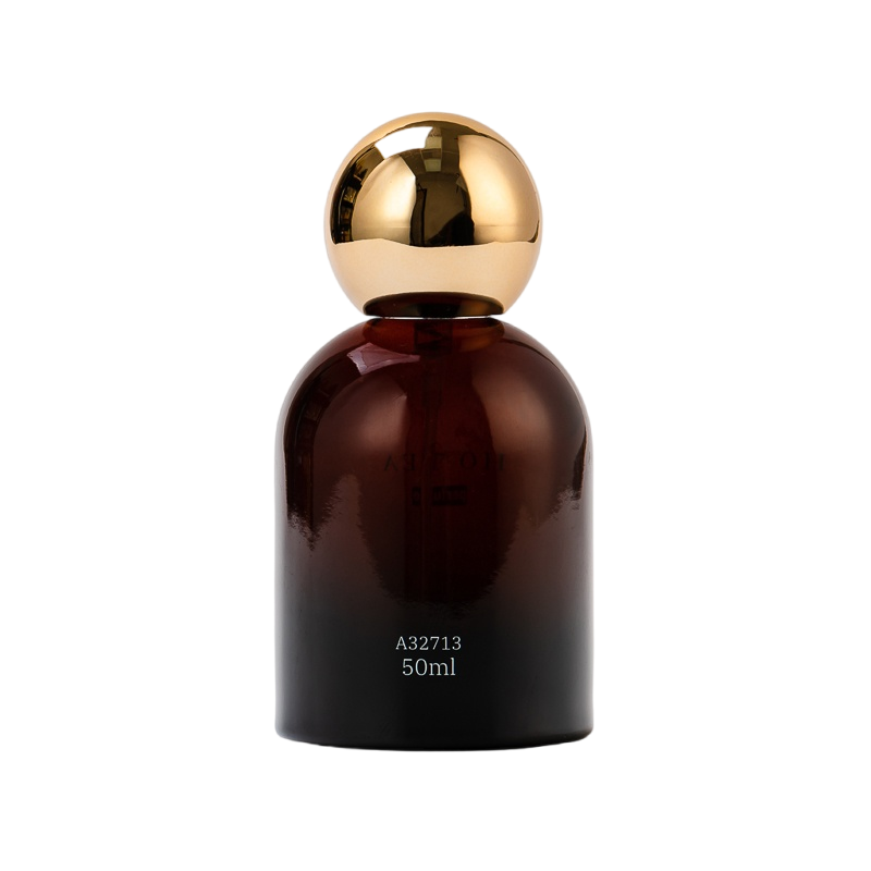 50 ml stiklo kvepalų butelių logotipo stiklo kvepalų butelis su rutuliniu dangteliu
