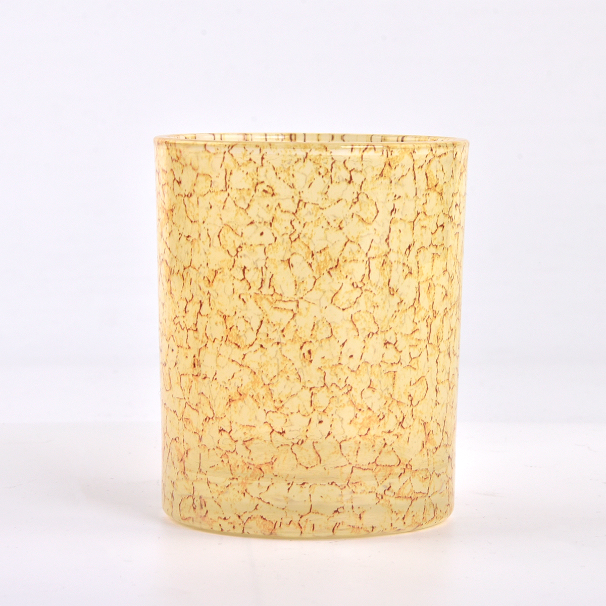 Leere Crack Decor Glass Kerzengläser für Kerzenherstellung