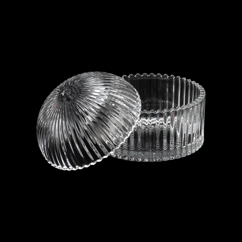 الجملة 277 مل خط عمودي زجاج قبة شمعة جرة