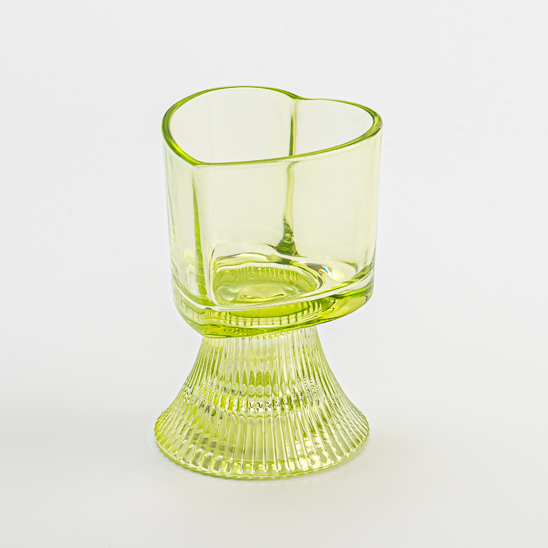 Regalos populares del día de tarjeta del día de San Valentín del tarro de cristal de la vela del color transparente del corazón 170ml