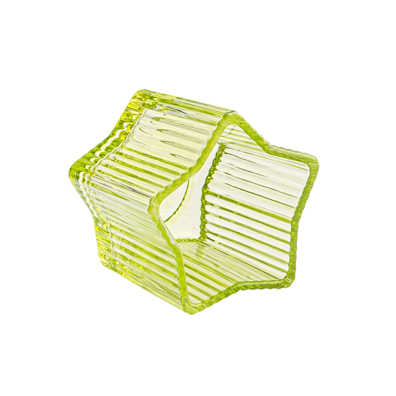 I-Star Guble ikhandlela ye-jar ye-vertripe efikayo ye-vermicove