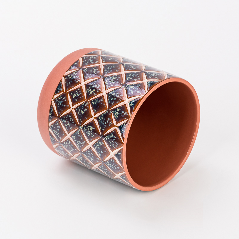 Velkoobchod 480ml Home Decor Custom Print Keramický svícen