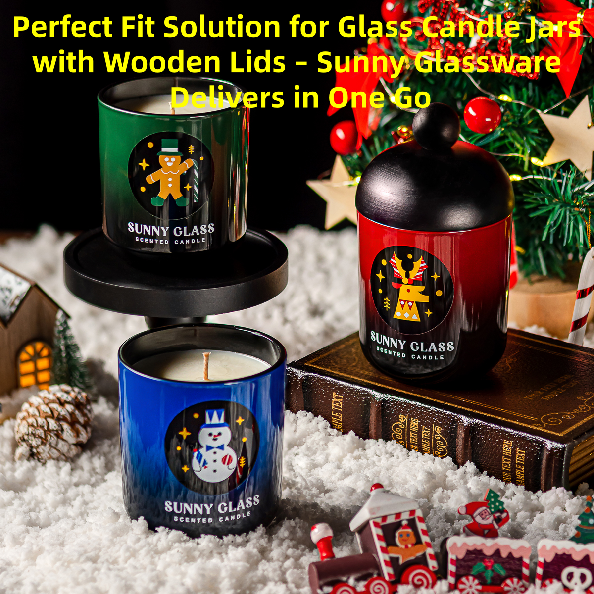 Perfect Fit Solution for Glass Candle Jars with Wooden Lids – Sunny Glassware Delivers in One Go