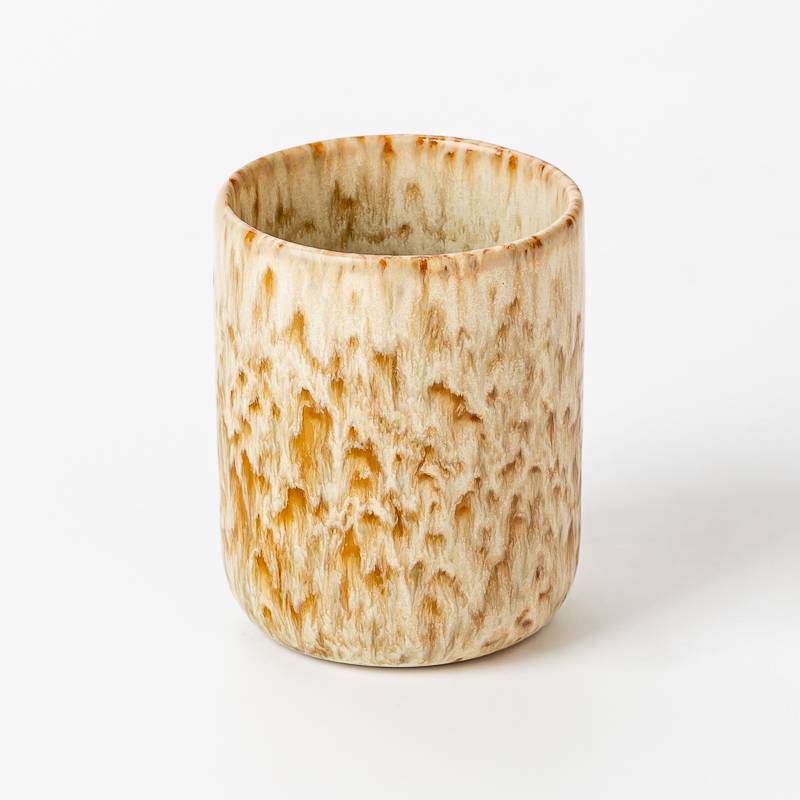 home decor glazing mini ceramic candle jar