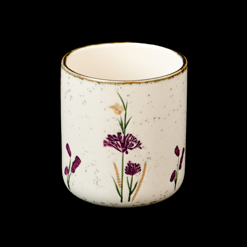 Heitt sölu blómkeramik kertakrukka