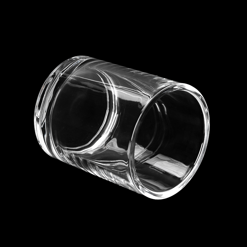 Оптовая продажа, новая стеклянная банка для свечей с прямой линией на 10 унций