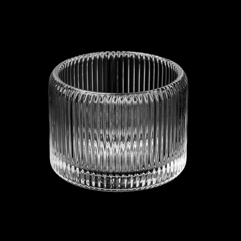 patrún striped gloine sealbhóir coinneal soitheach coinneal