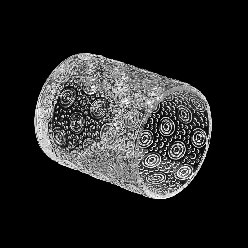 Dodavatel 8oz 10oz Nově celní vzor Přímá skleněná svíčka Jar