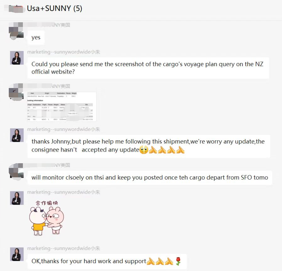 Sunny Worldwide logistics team goes all out to deal with air freight emergencies