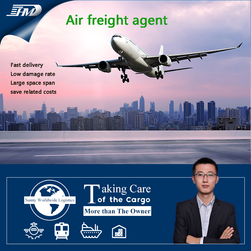Transitário de carga aérea DDU DAP Termos de transporte aéreo porta a porta serviço para os EUA