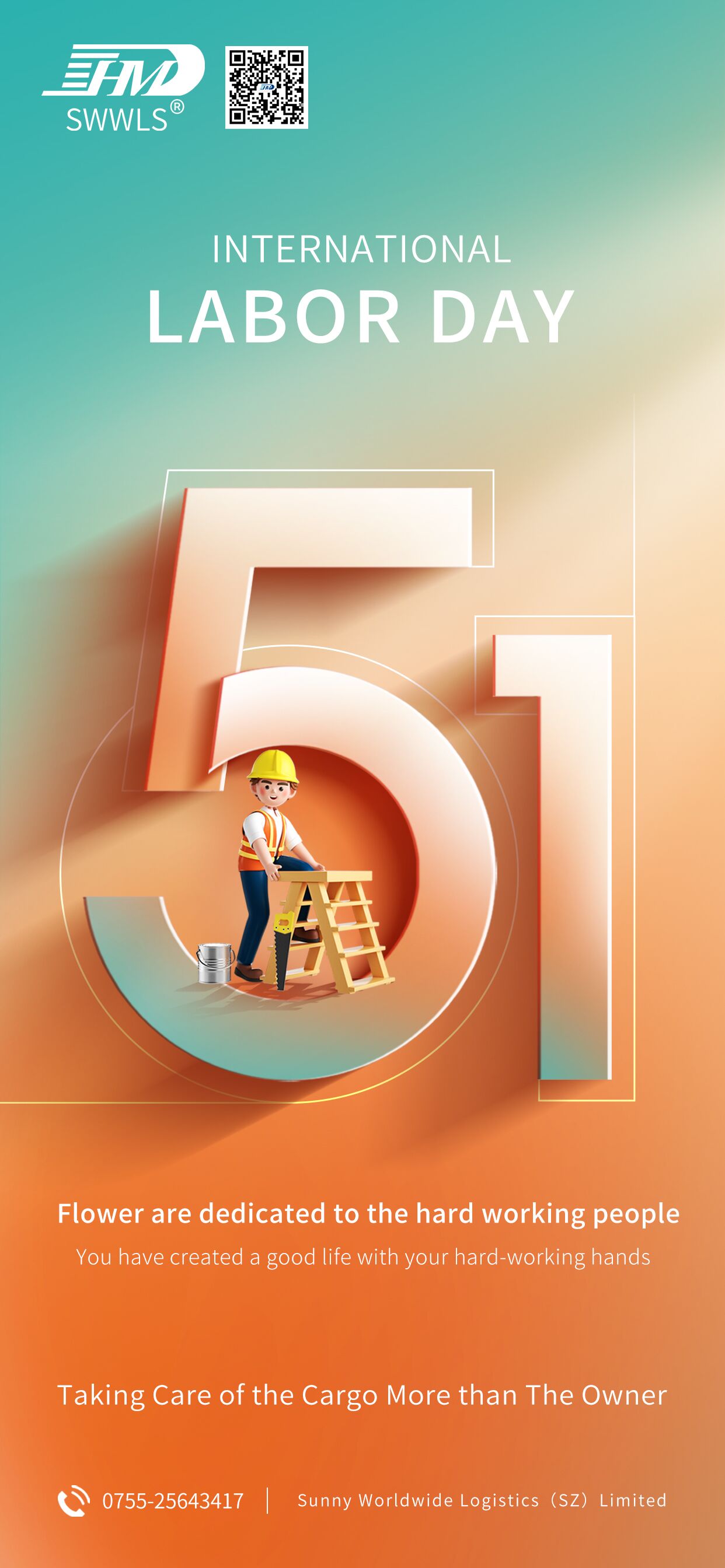 O trabalho cria o futuro, o aviso de feriado do Dia do Trabalho de 1º de maio está aqui!